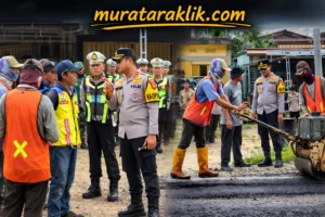Kapolres Muratara Pimpin Langsung Pembersihan Jalur Mudik, Pastikan Operasi Ketupat 2026 Siap Total