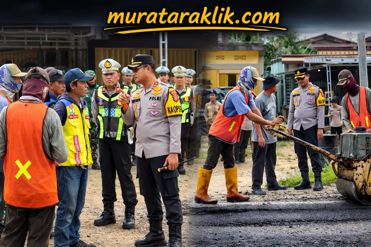 Kapolres Muratara Pimpin Langsung Pembersihan Jalur Mudik, Pastikan Operasi Ketupat 2026 Siap Total