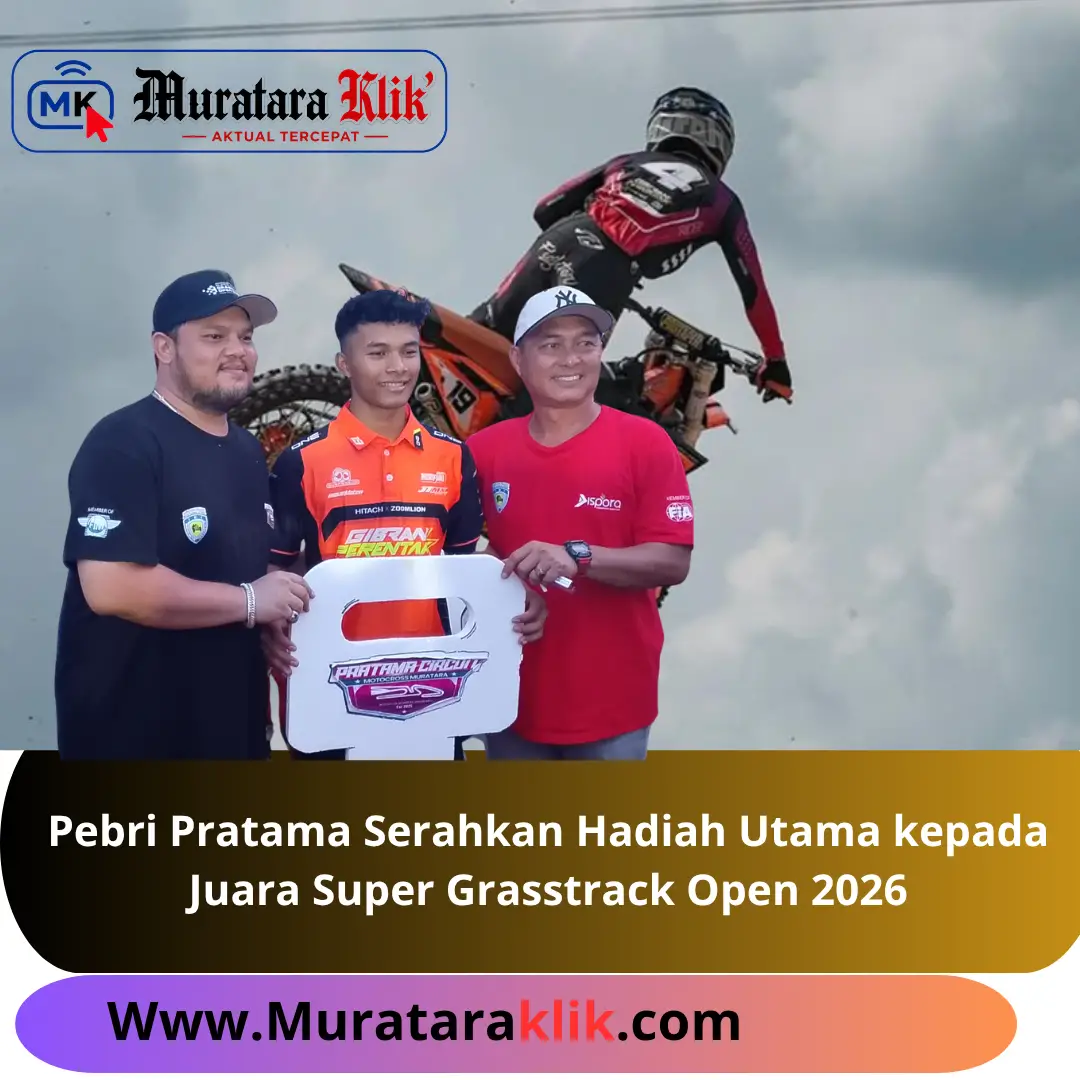 Pebri Pratama Serahkan Hadiah Utama kepada Juara Super Grasstrack Open 2026