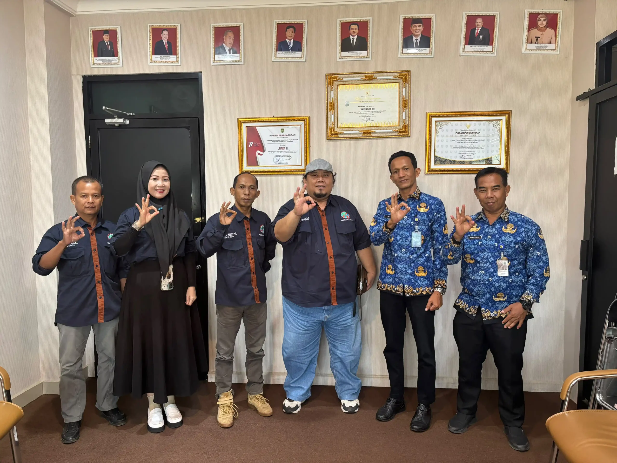 IWO Sumsel Audiensi ke DLH, Bahas Seminar Lingkungan Hidup dan HUT ke-14 IWO